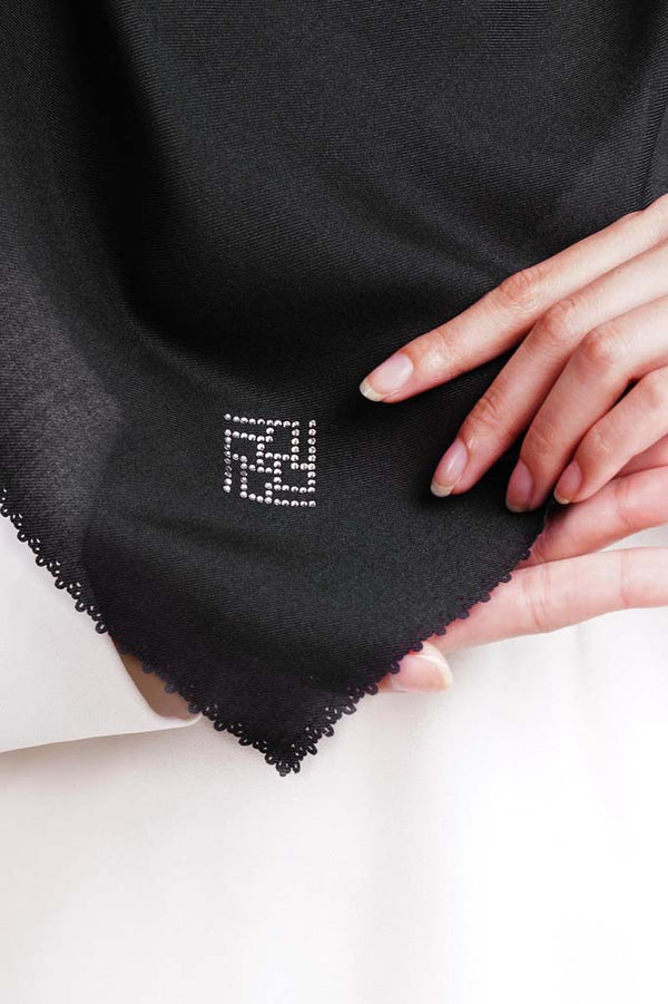 DELICATE SCARF BLACK - 01