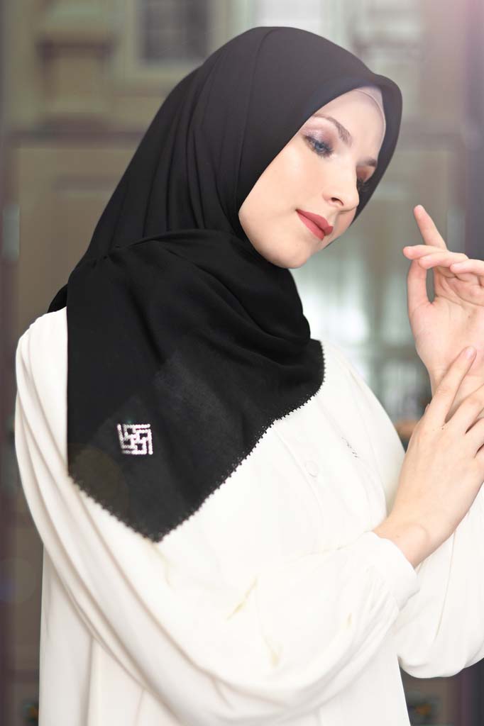 DELICATE SCARF BLACK - 01