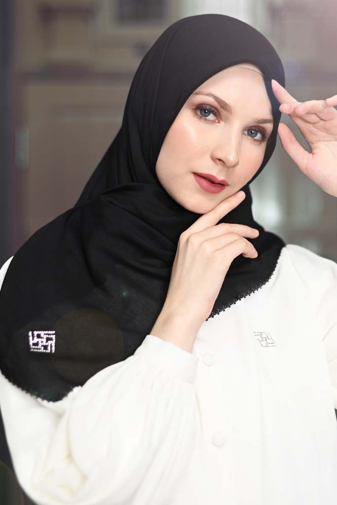 DELICATE SCARF BLACK - 01