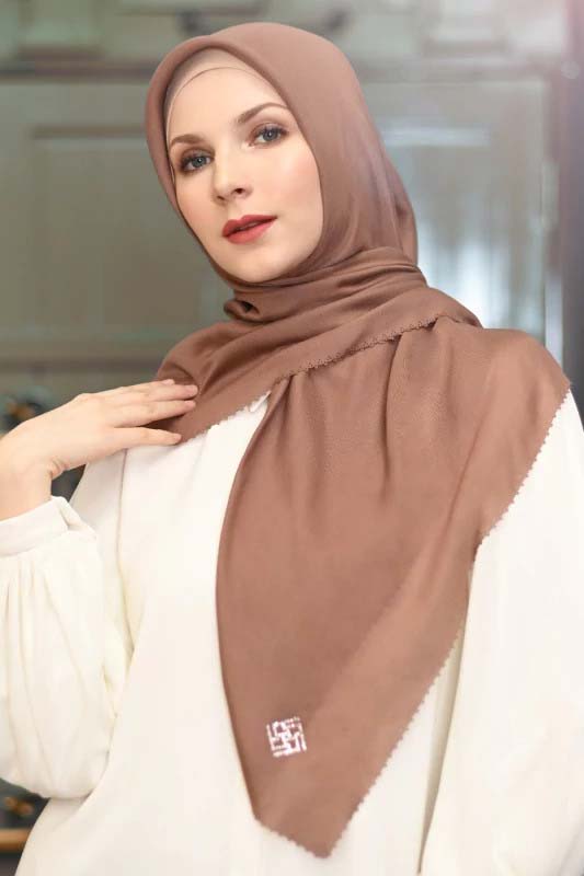 DELICATE SCARF BROWN - 18