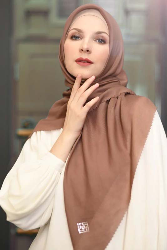 DELICATE SCARF BROWN - 18