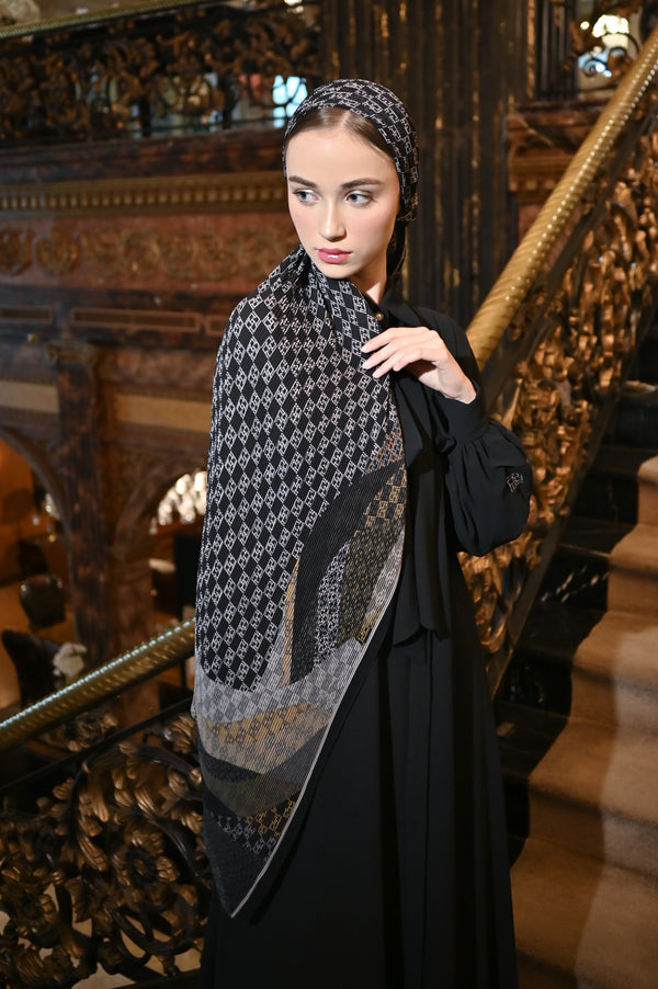 ELITE BLACK SHAWL