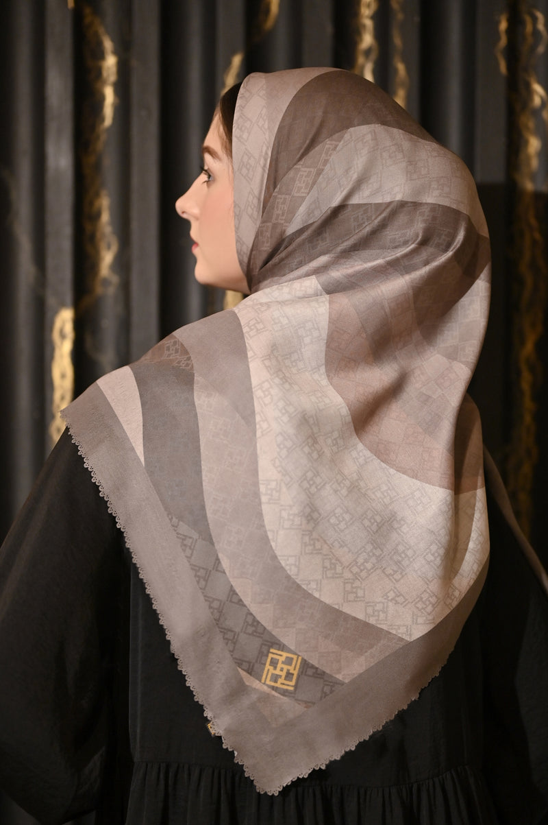 WAVE GREY SCARF