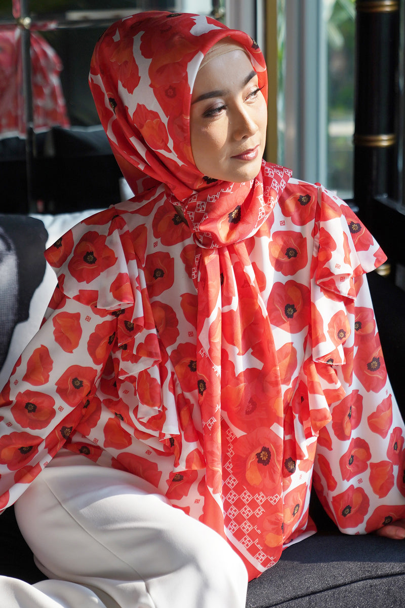 POPPIES BLOOM SCARF