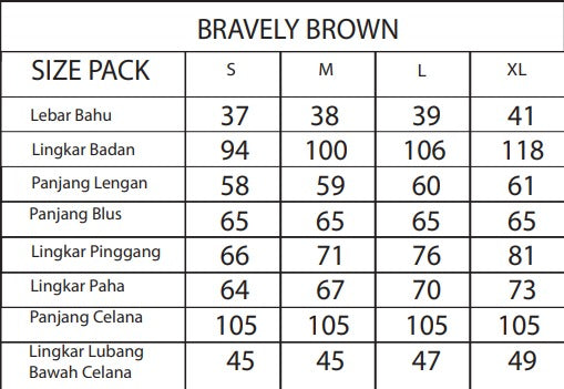 BRAVELY BROWN SET